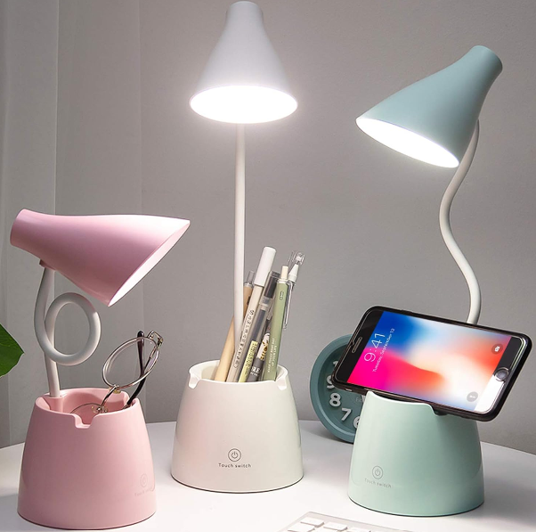 Lampara Con Soporte De Celular Recargable
