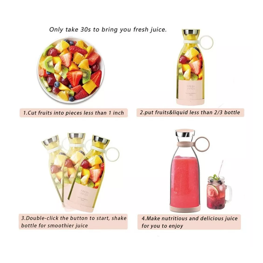 Licuadora Portátil Jugo Fresco Mini Licuadora