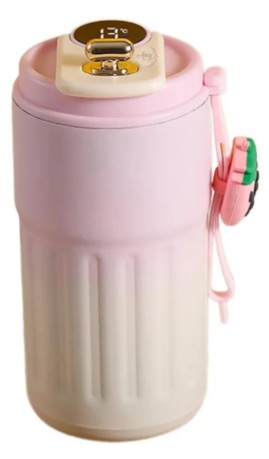 Taza Digital con Temperatura pastel