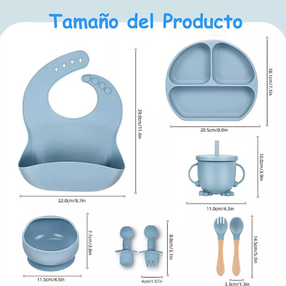 Vajilla silicona para bebé