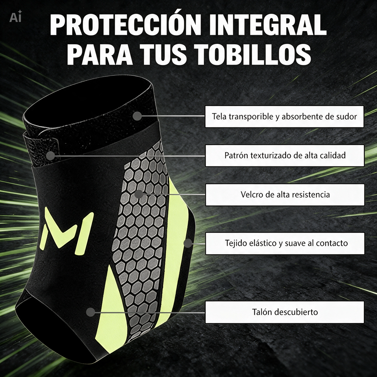 Tobillera deportiva set x 2