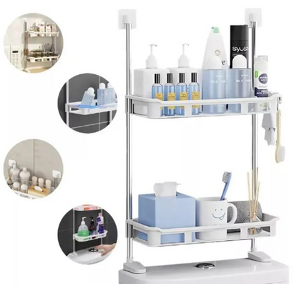 Organizador 2 Niveles Baño Plegable