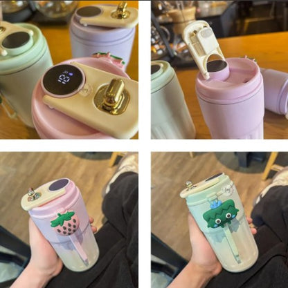 Taza Digital con Temperatura pastel