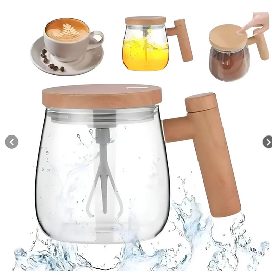 Taza Mug Mezcladora Vidrio 400ml