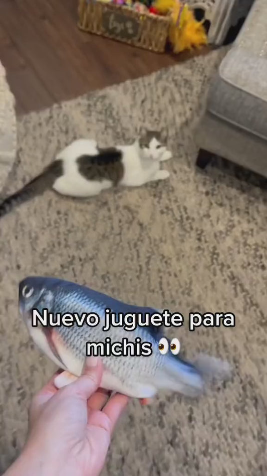 Pez divertido para gatos