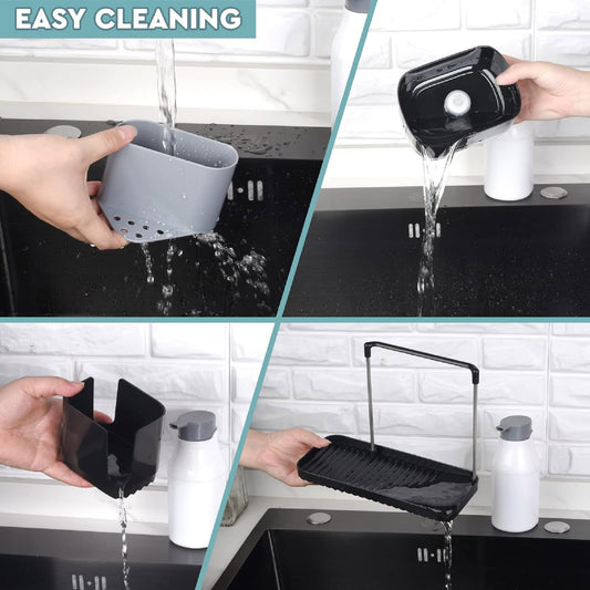 Dispensador Jabón Cocina 3 en 1 Esponja